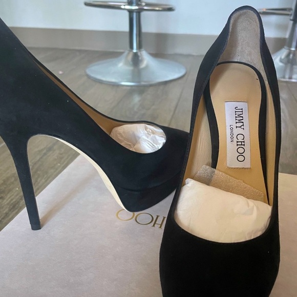 Jimmy choo suede heels with platform - Picture 1 of 10